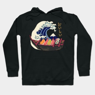 The Great Sushi Wave Hoodie